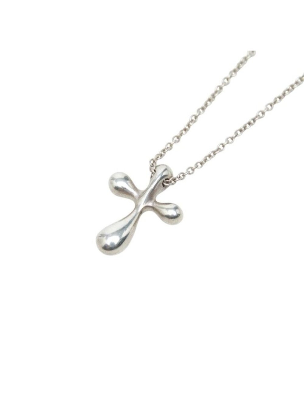 Tiffany & Co Small Cross Necklace Silver